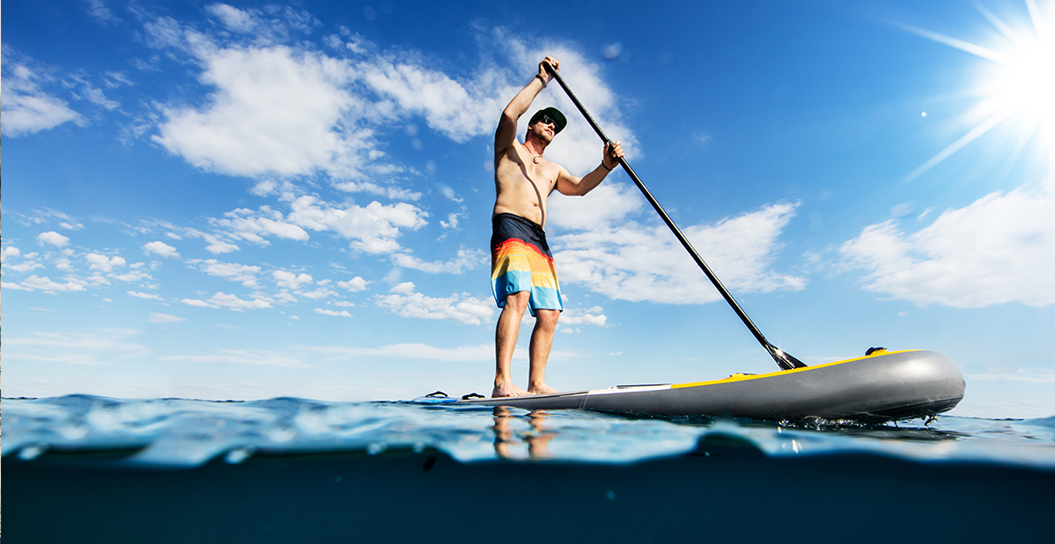 Stand Up Paddling SUP auf Fehmarn